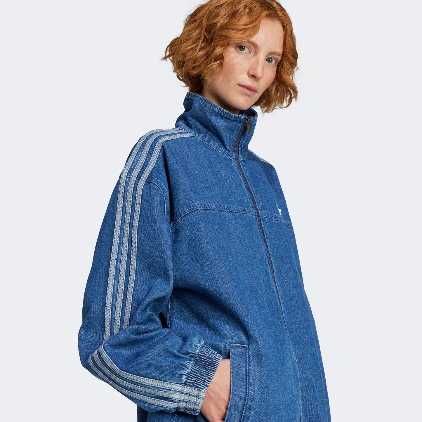Adidas Adicolor Adilenium Denim Kadın Eşofman Üstü