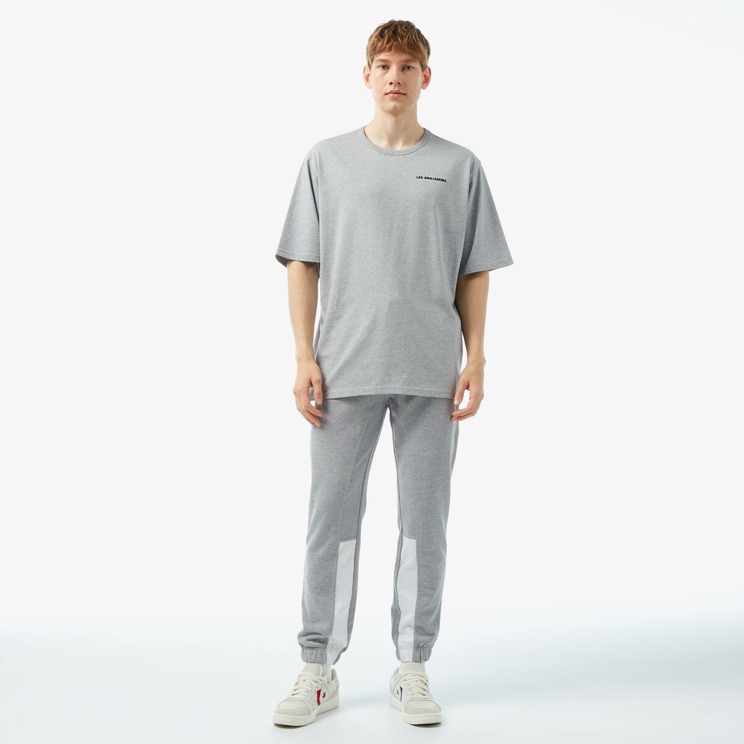 Les Benjamins Classics Erkek Gri T-shirt