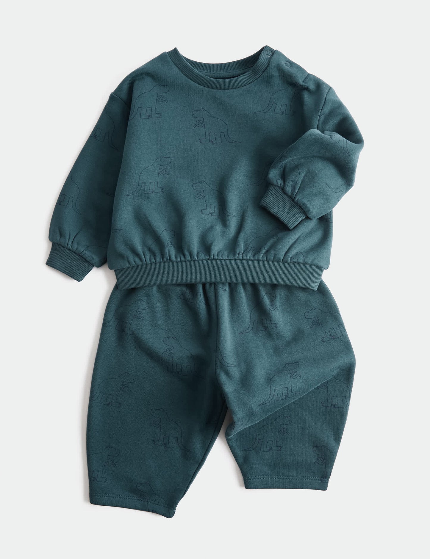 Dinozor Desenli Sweatshirt Takımı