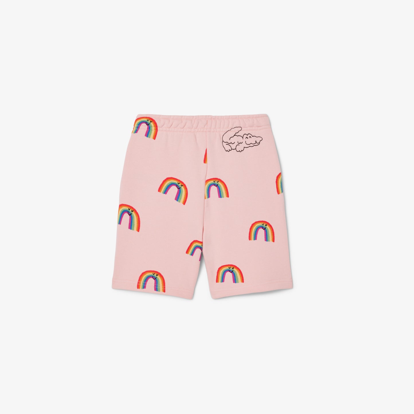 Lacoste Desenli Çocuk Pembe Şort