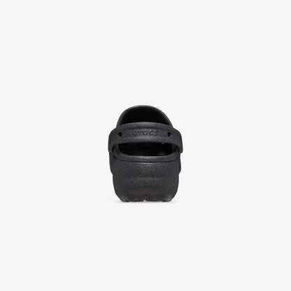 Crocs Classic Platform Glitter Clog Kadın Siyah Sandalet