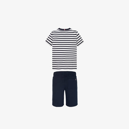 Tommy Hilfiger Çocuk Beyaz/lacivert Şort Takım