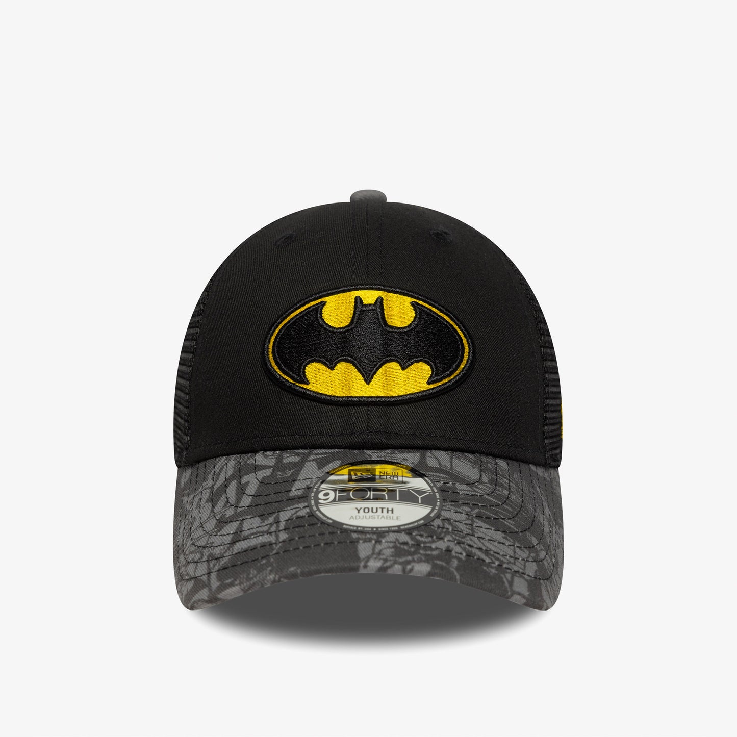 New Era Dc 9forty Trucker Batman Çocuk Siyah Şapka