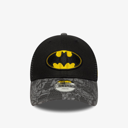 New Era Dc 9forty Trucker Batman Çocuk Siyah Şapka