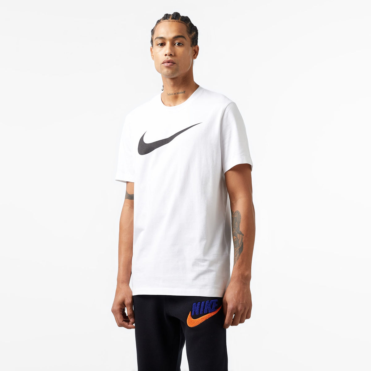 Nike Sportswear Icon Swoosh Erkek Beyaz T-shirt