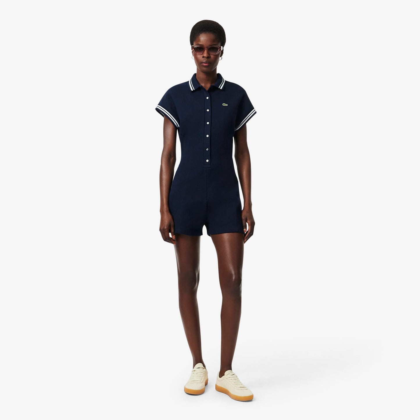 Lacoste Slim Fit Kadın Lacivert Polo