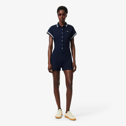 Lacoste Slim Fit Kadın Lacivert Polo