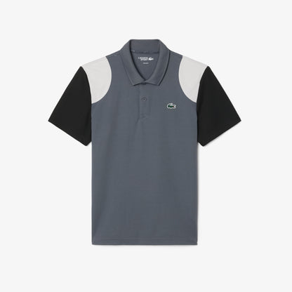 Lacoste Sport Erkek Regular Fit Renk Bloklu Gri Polo