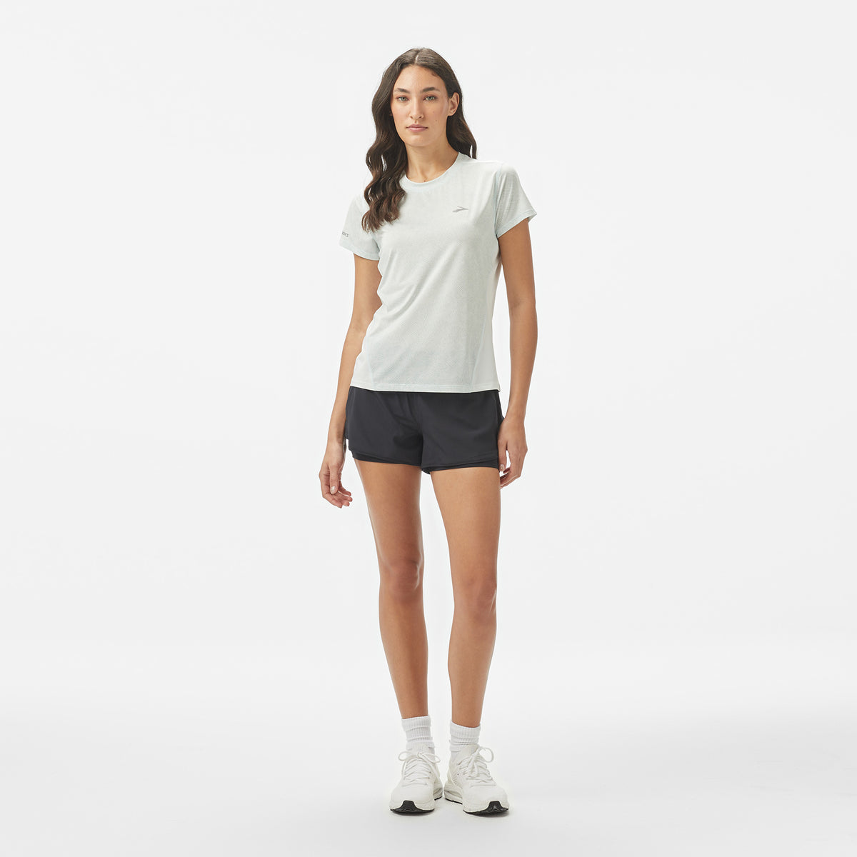Brooks Sprint Free Sleeve 3.0 Kadın Mavi Koşu T-shirt