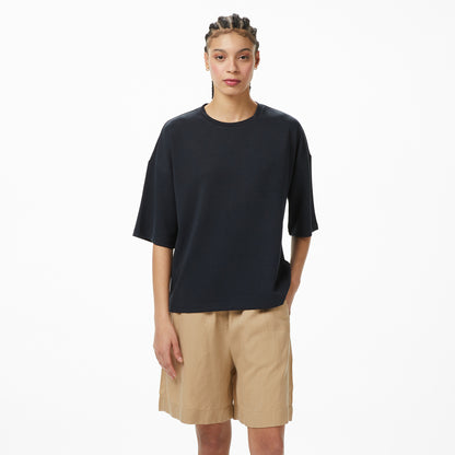 Nautica Kadın Siyah Regular Fit T-shirt