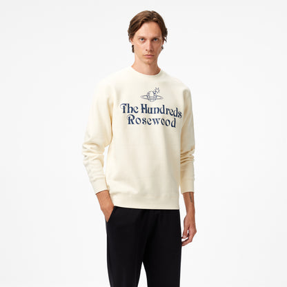 The Hundreds Rosewood Crewneck Erkek Beyaz Sweatshirt