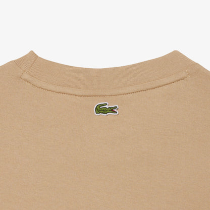 Lacoste Print Cotton Kadın Bej T-shirt