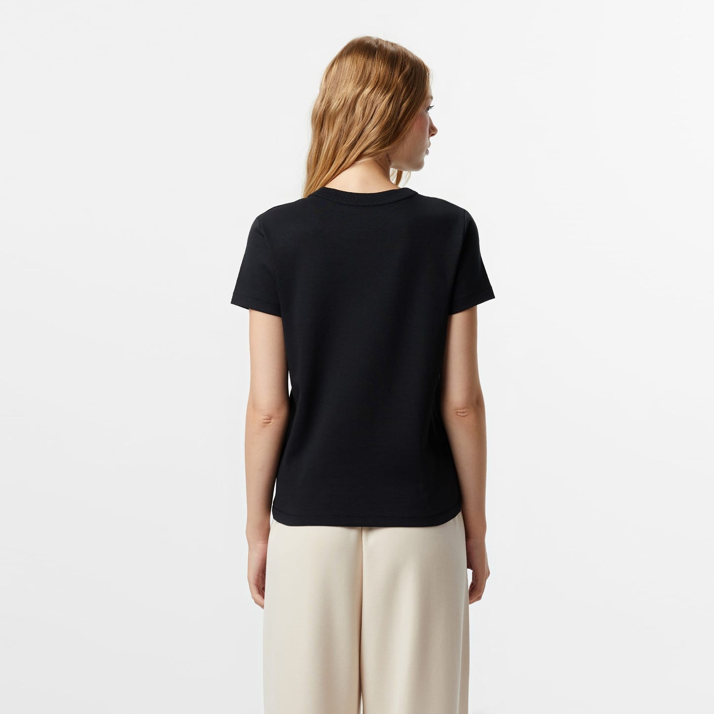 Nautica Kadın Siyah Classic Fit T-shirt