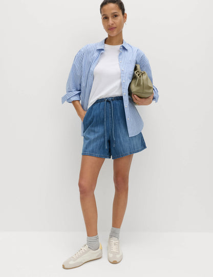 Pamuklu Denim Şort