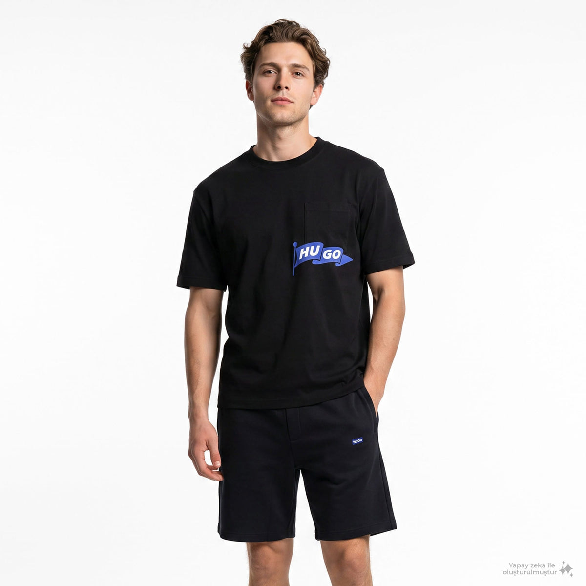 Hugo Nohacrop Erkek Siyah T-shirt