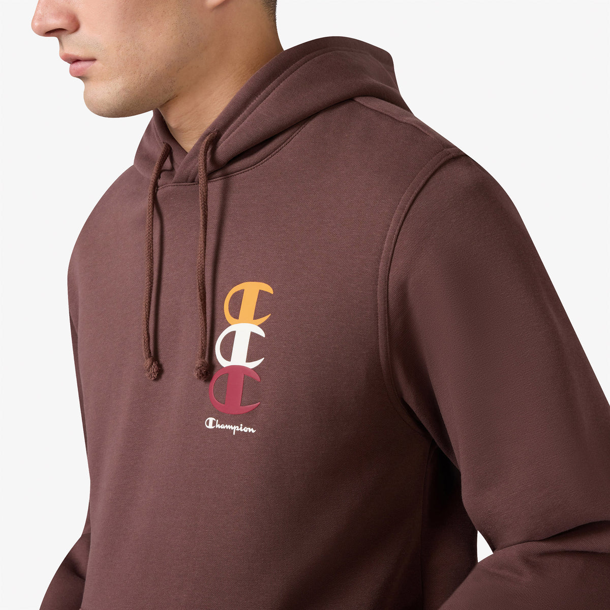 Champion Hooded Erkek Kahverengi Sweatshirt