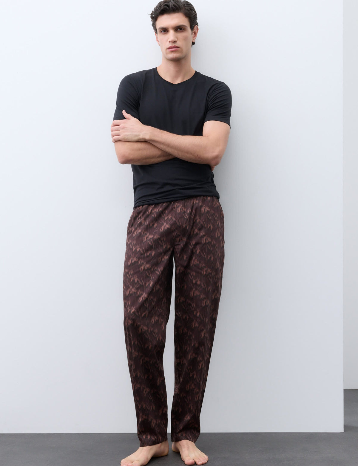 Pamuklu Desenli Pijama Altı