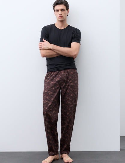 Pamuklu Desenli Pijama Altı
