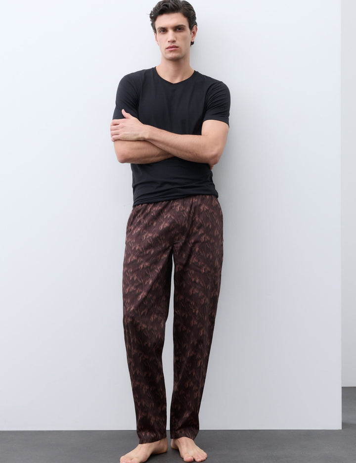 Pamuklu Desenli Pijama Altı