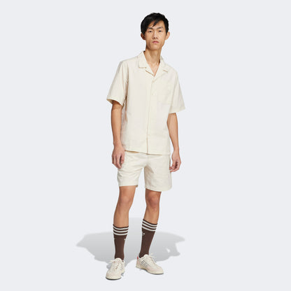Adidas Essentials Plus Erkek Beyaz Kısa Kollu Gömlek