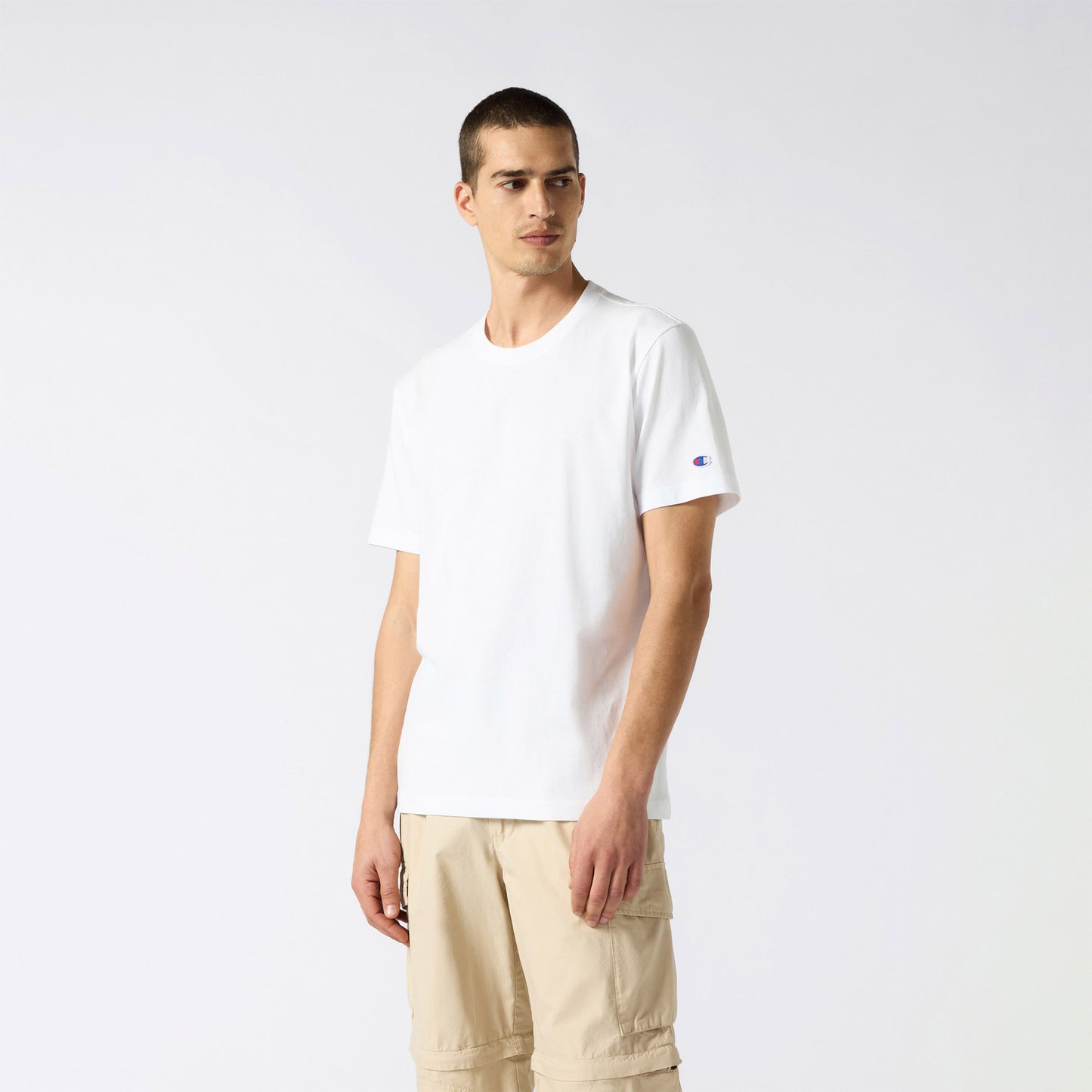 Champion Relaxed Fit Erkek Beyaz T-shirt
