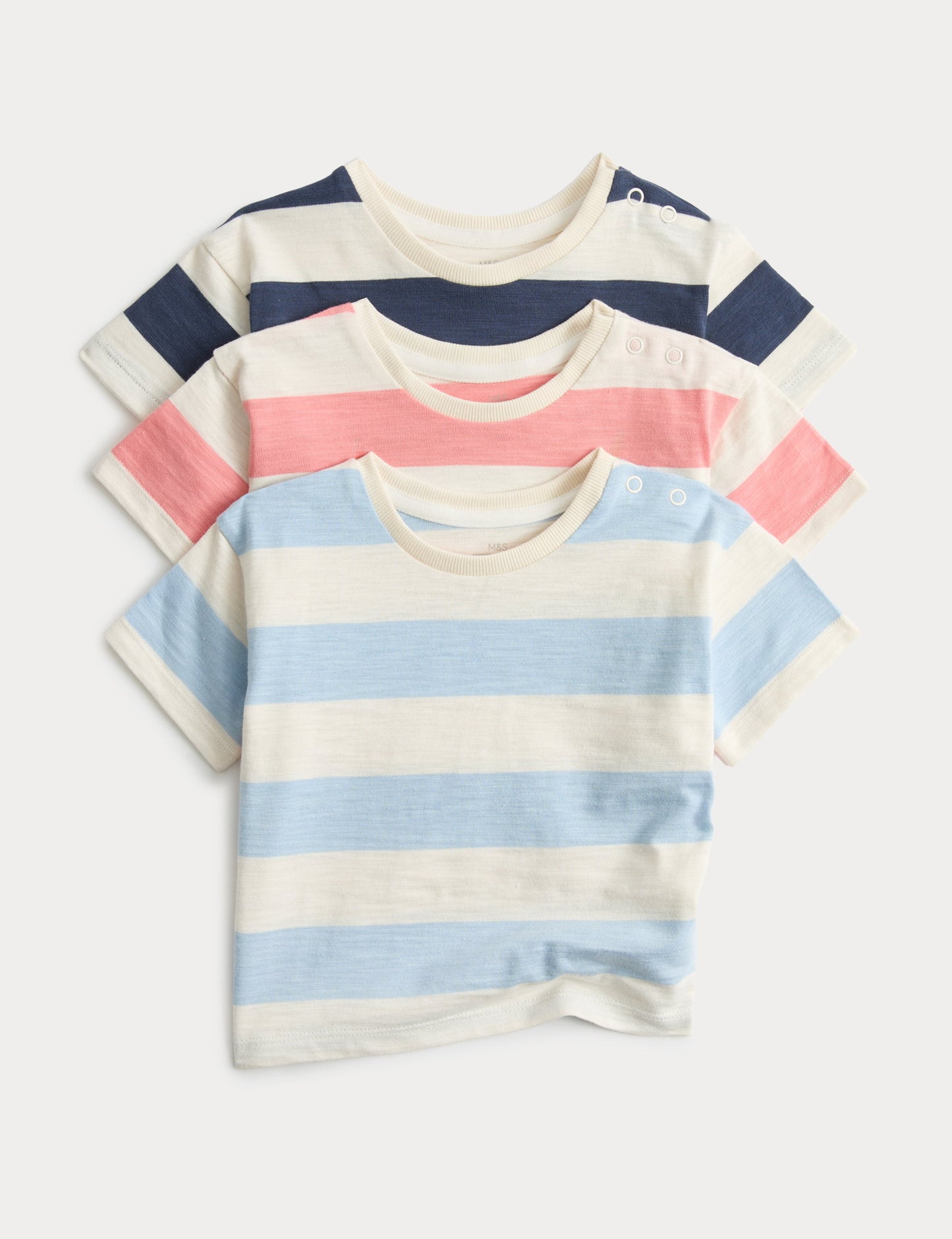 3'lü Çizgili T-shirt