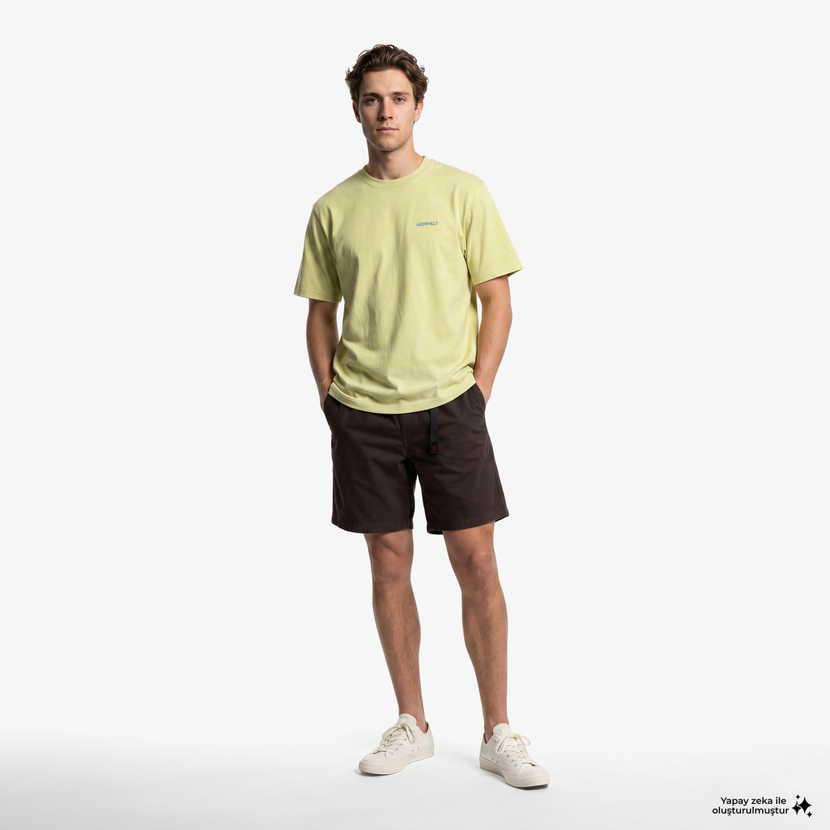 Gramicci Ice Sculpture Erkek Yeşil T-shirt