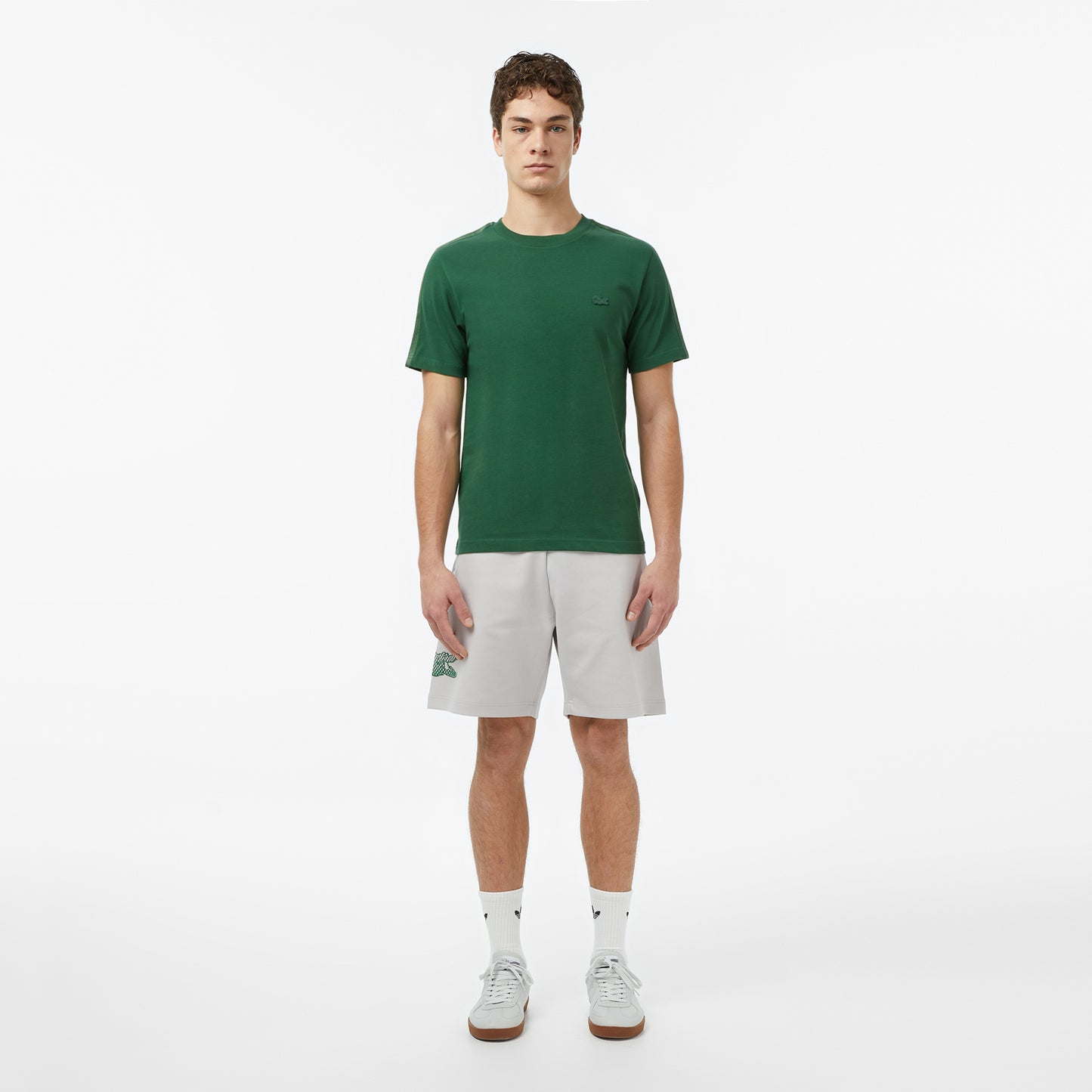 Lacoste Erkek Regular Fit Bisiklet Yaka Koyu Yeşil T-shirt