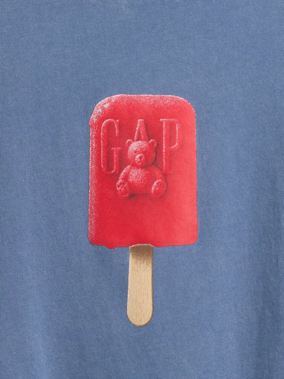 Mavi Oversized Grafik Baskılı T-shirt