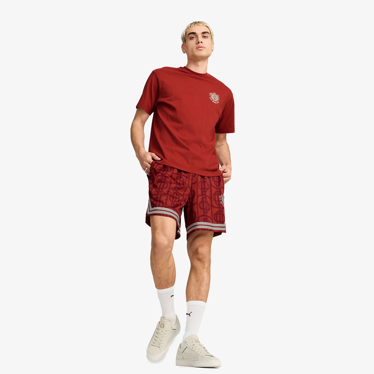 Puma X Ptc Graphic Unisex Kırmızı T-shirt