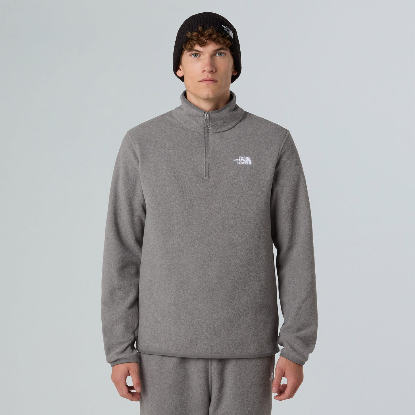 The North Face Glacier Fermuarlı Erkek Gri Polar Ceket