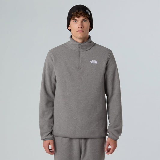 The North Face Glacier Fermuarlı Erkek Gri Polar Ceket