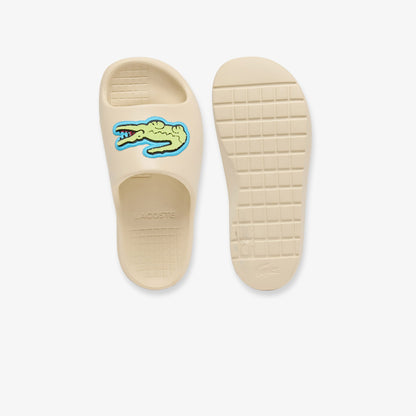 Lacoste Serve Slides 2.0 Kadın Bej Terlik