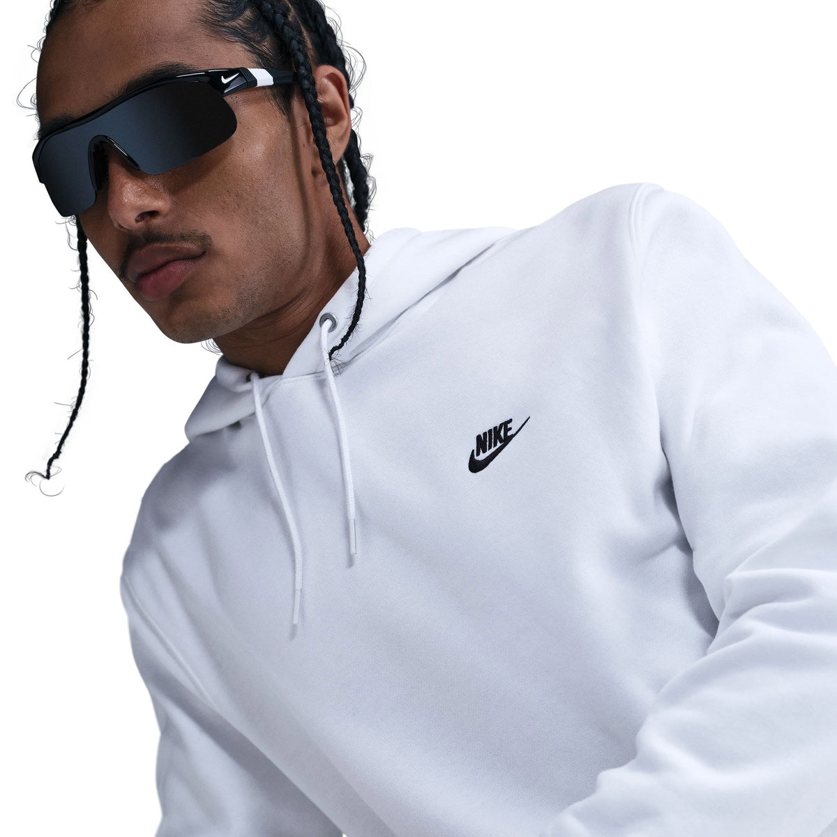 Nike Club Pullover Fleece Erkek Beyaz Sweatshirt