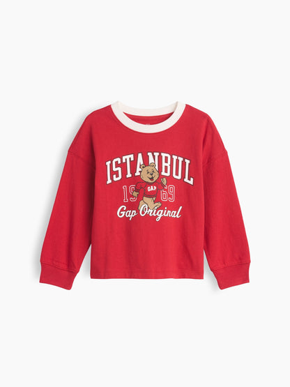 Kırmızı Baby & Toddler Grafik T-shirt