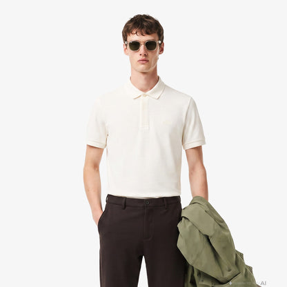 Lacoste Regular Fit Erkek Krem Polo