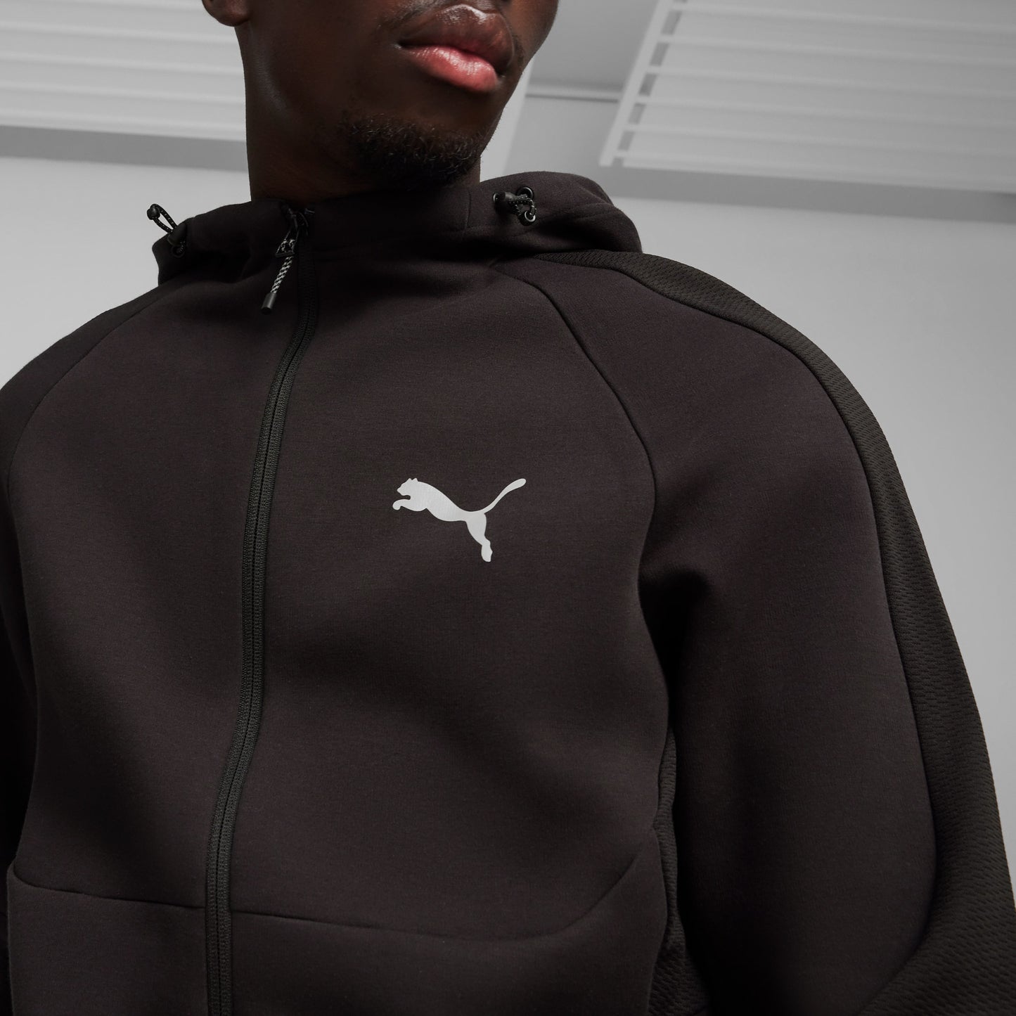 Puma Evostripe Full Zip Erkek Siyah Sweatshirt