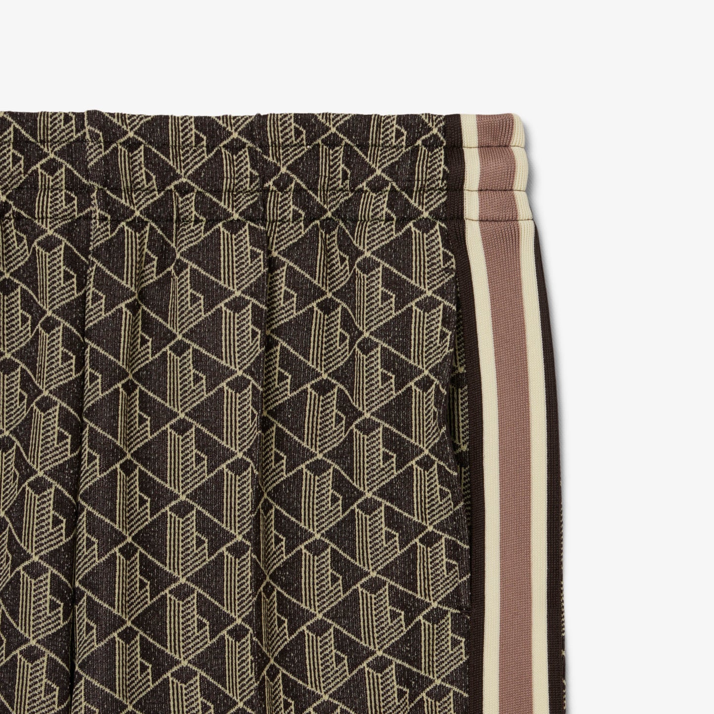 Lacoste Kadın Flare Fit Monogram Kahverengi Eşofman Altı