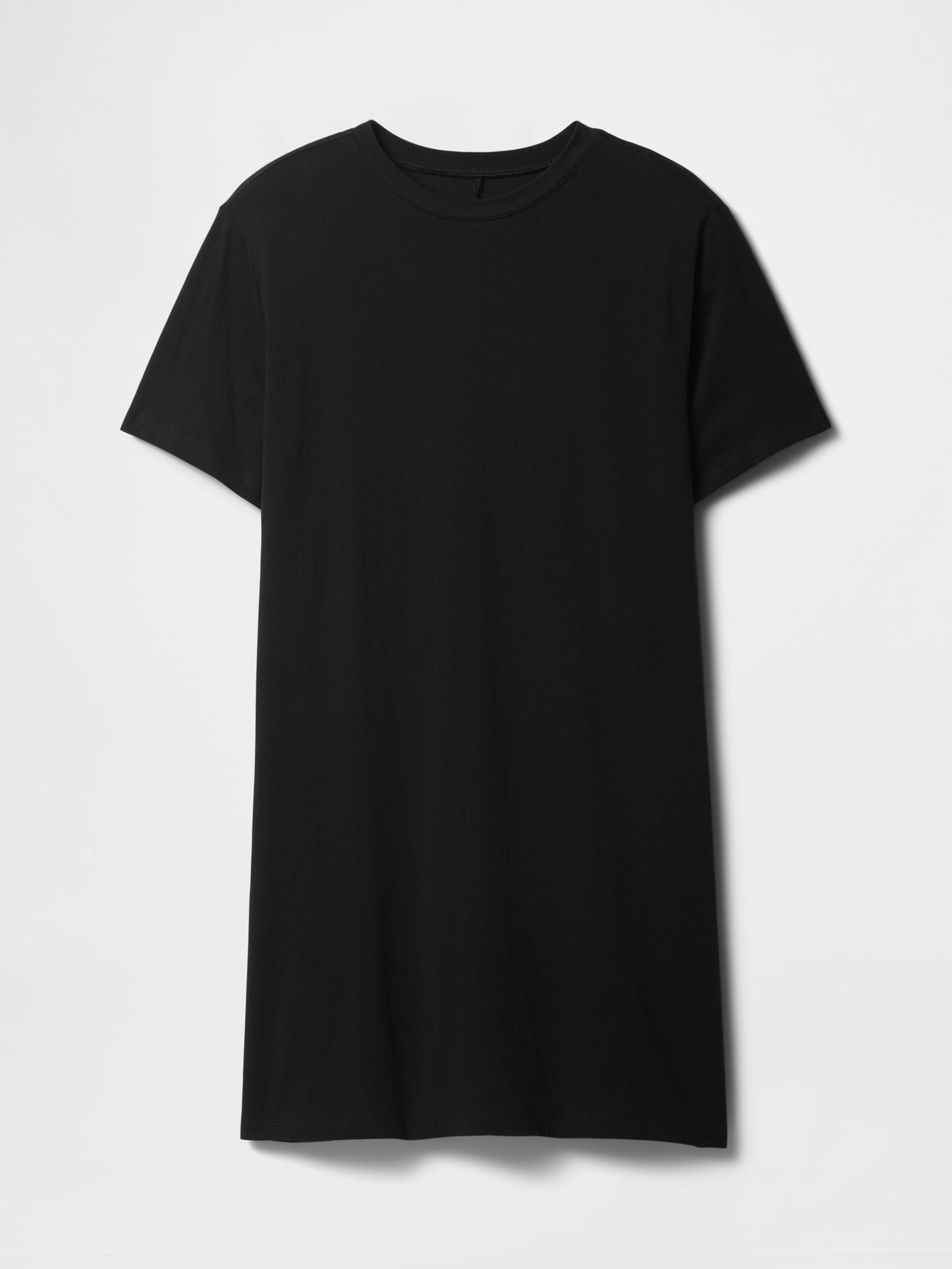Siyah Çizgili T-shirt Elbise