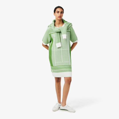 Lacoste Classic Fit Kadın Yeşil Elbise