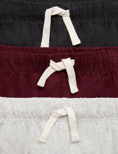 3’lü Çizgili Kısa Çocuk Pijama Takımı