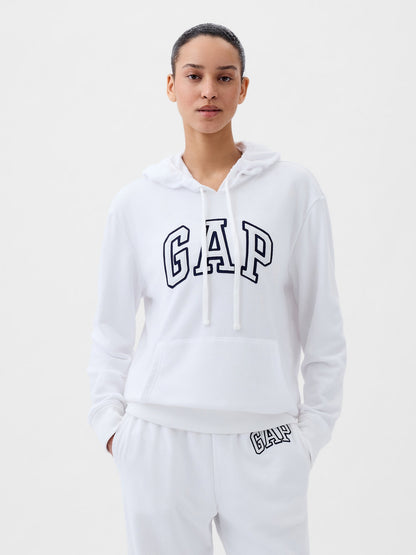 Beyaz Gap Logo Havlu Kumaş Sweatshirt