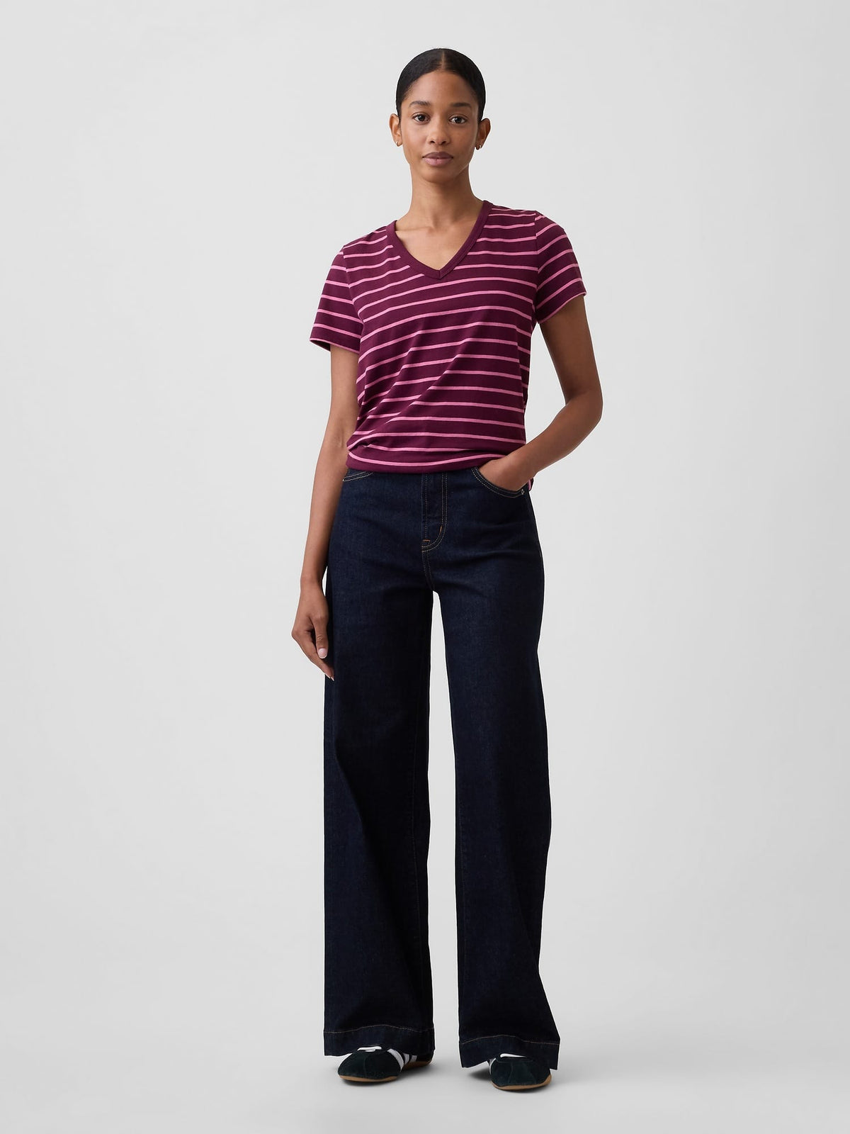 Bordo Favorite V-yaka T-shirt