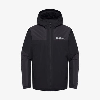 Jack Wolfskin Jasper Insulated Erkek Siyah Mont