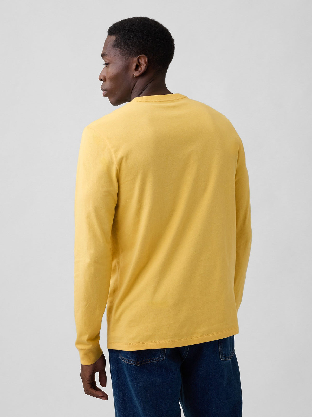 Sarı Everyday Soft Bisiklet Yaka T-shirt