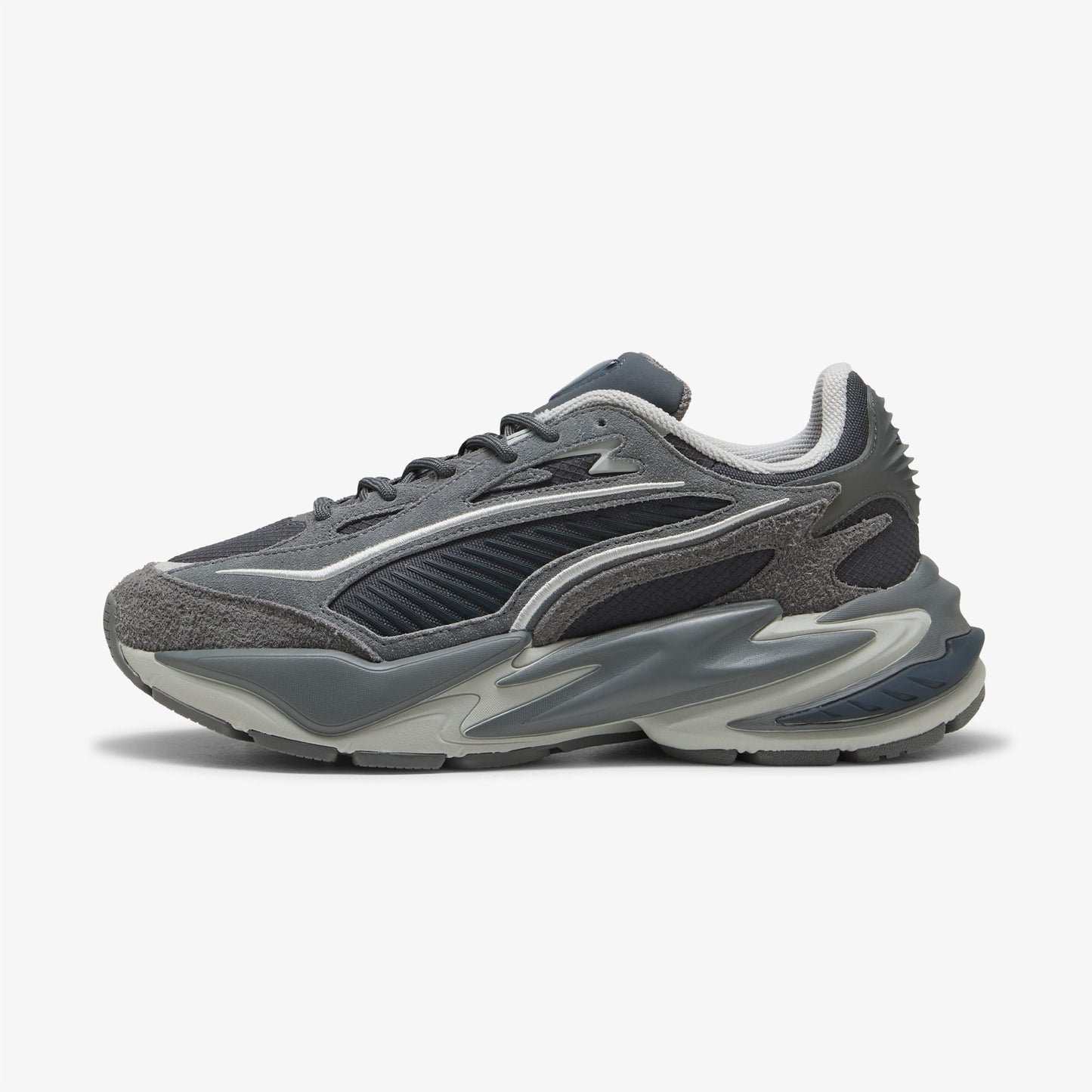 Puma Rs Surge Hairy Suede Unisex Gri Spor Ayakkabı