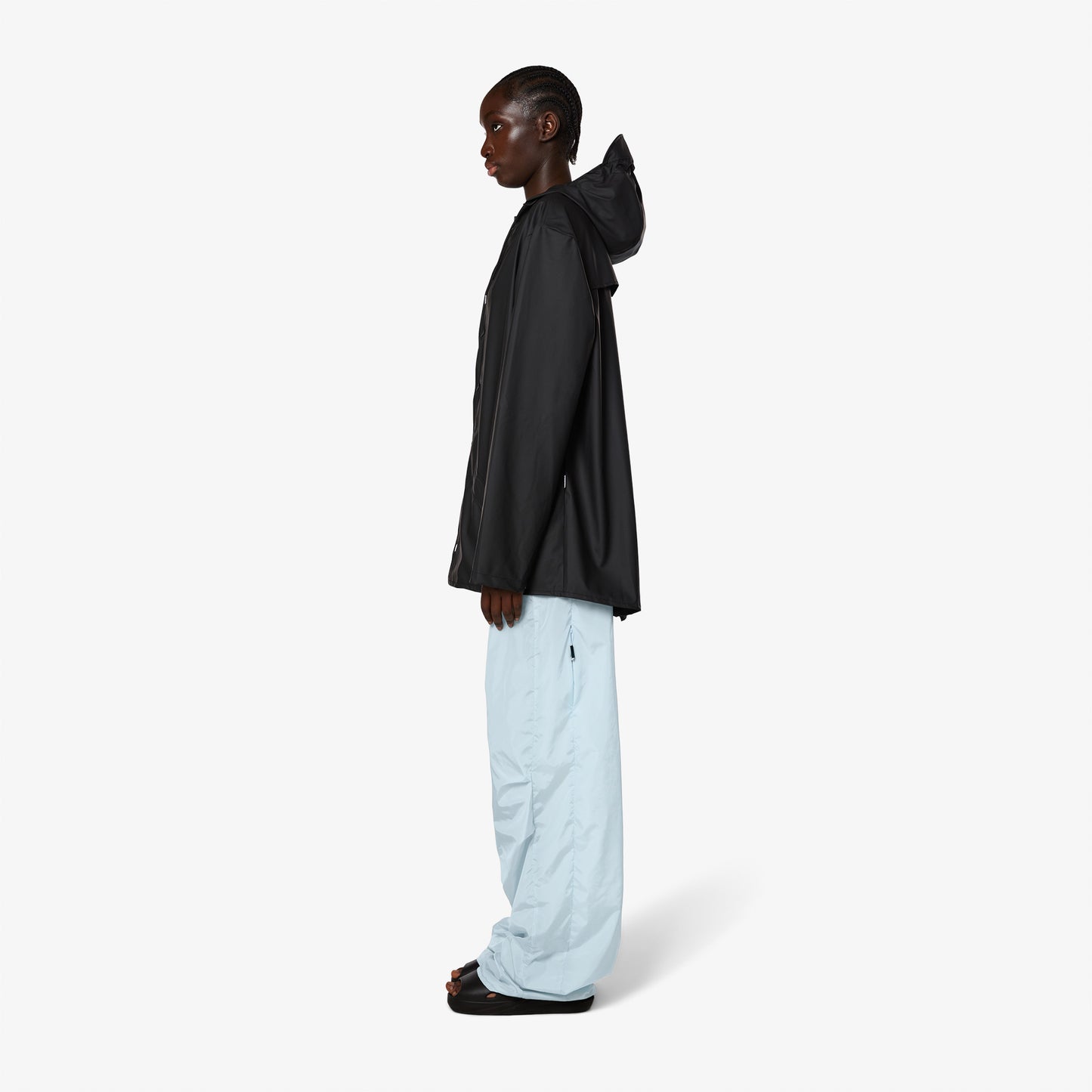 Rains Waterproof Kadın Siyah Yağmurluk