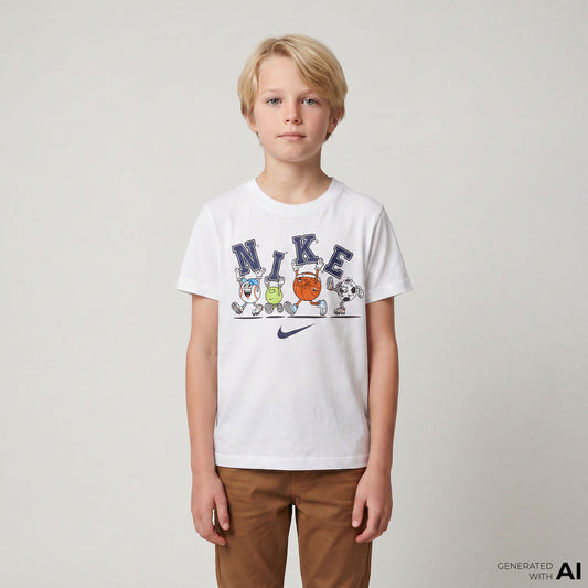 Nike Nkb Multi Sportsball Çocuk Beyaz T-shirt