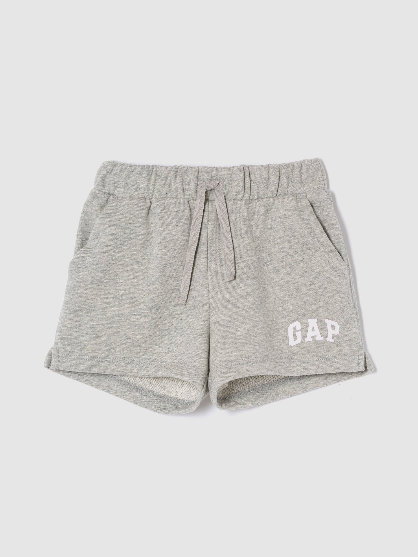 Gri Gap Logo Pull-on Fransız Havlu Kumaş Şort