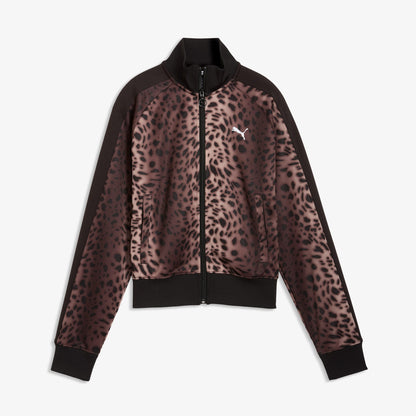 Puma T7 Leo Luxe Aop Track Kadın Siyah Ceket